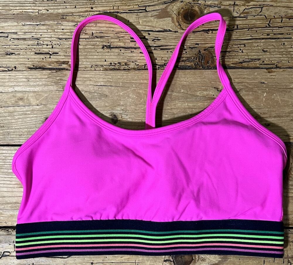 Nylora Women’s Size S Bright Pink Padded Sports Bra - NWOT